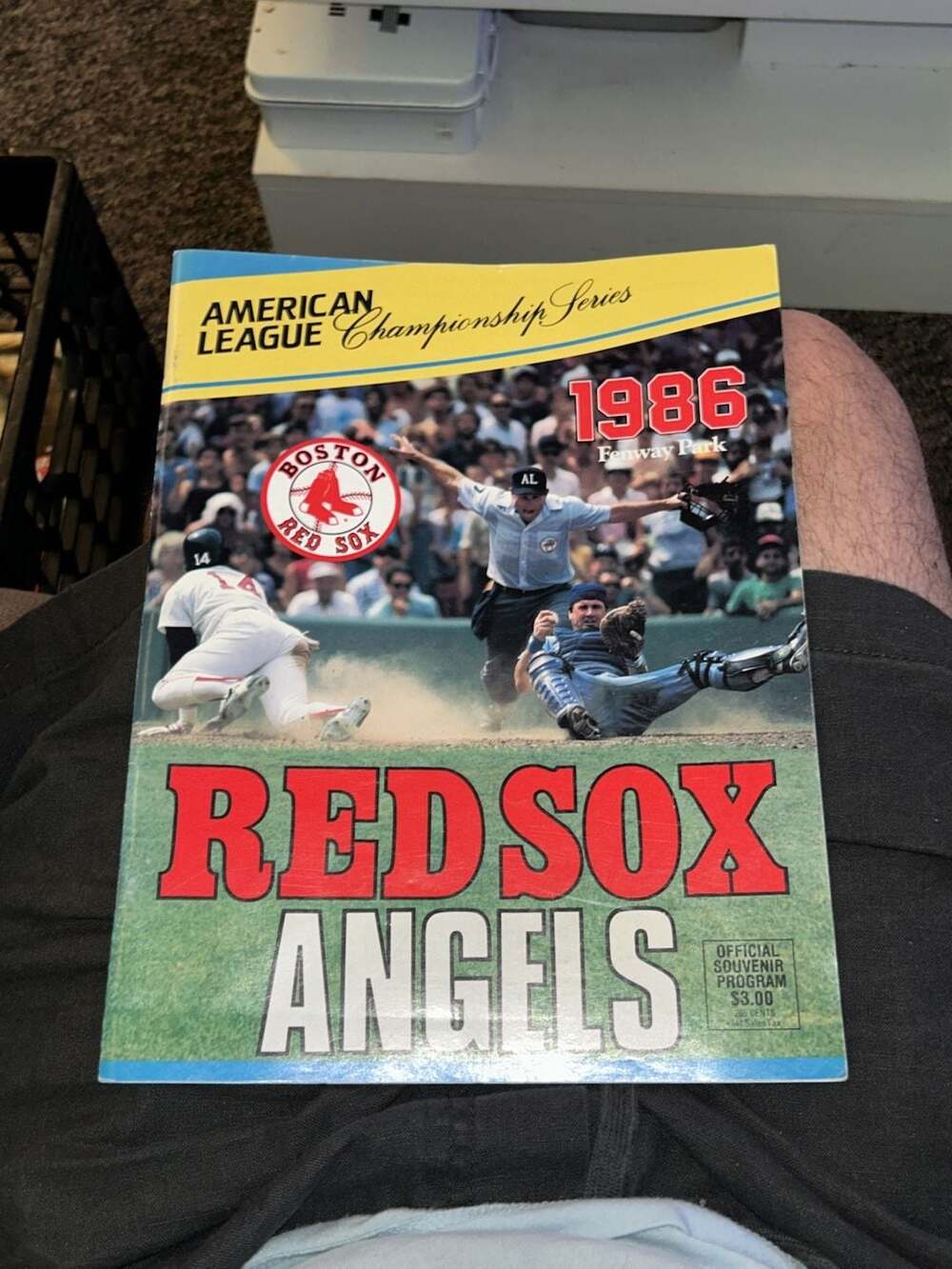 Vintage 1986 American League Championship Series Program Boston Red Sox vs Calif